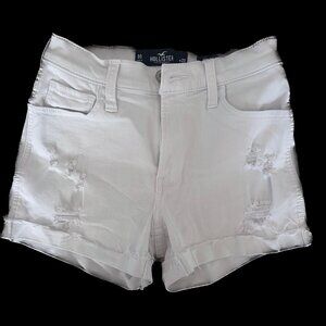 Women's Hollister White Denim Shorts
